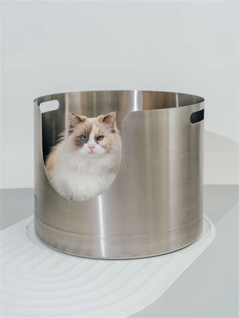 stainless steel large litter box|round stainless steel litter box.